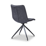 Saunder Faux Leather Dining Chair Black from Roseland Furniture