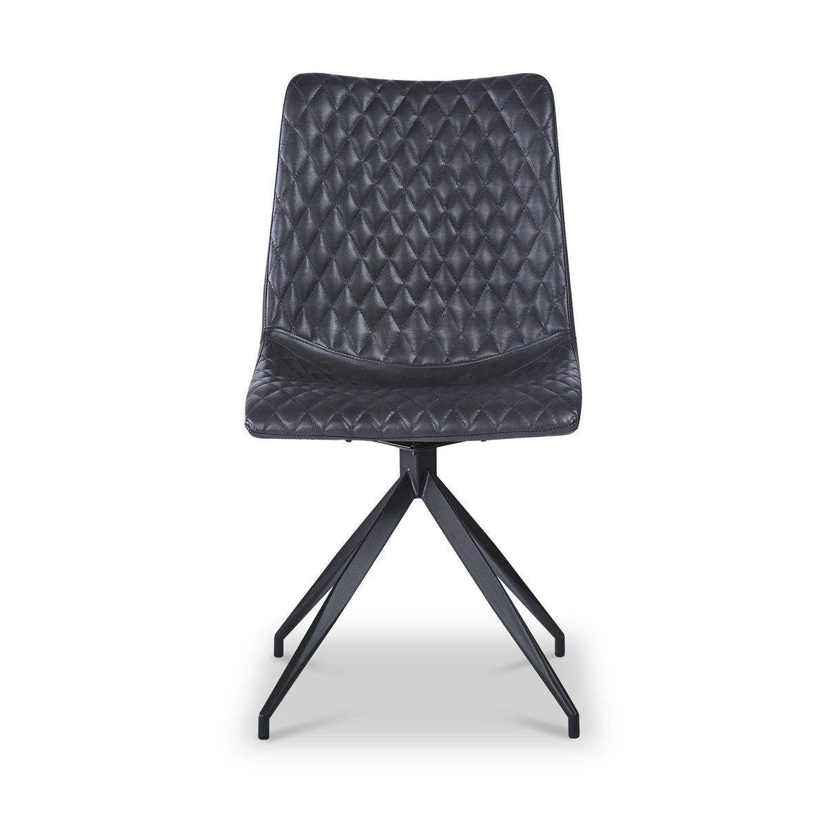 Saunder Faux Leather Dining Chair Black from Roseland Furniture