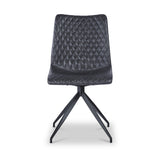 Saunder Faux Leather Dining Chair Black from Roseland Furniture