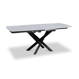 Falcon 120 180cm Ext Dining Table Grey Matt from Roseland Furniture