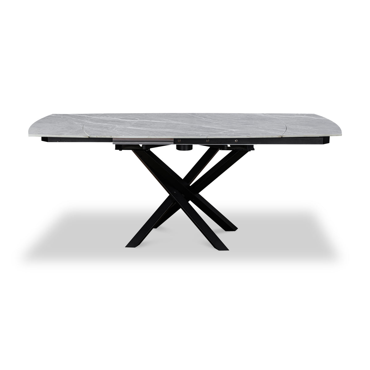 Falcon 120 180cm Ext Dining Table Grey Matt from Roseland Furniture