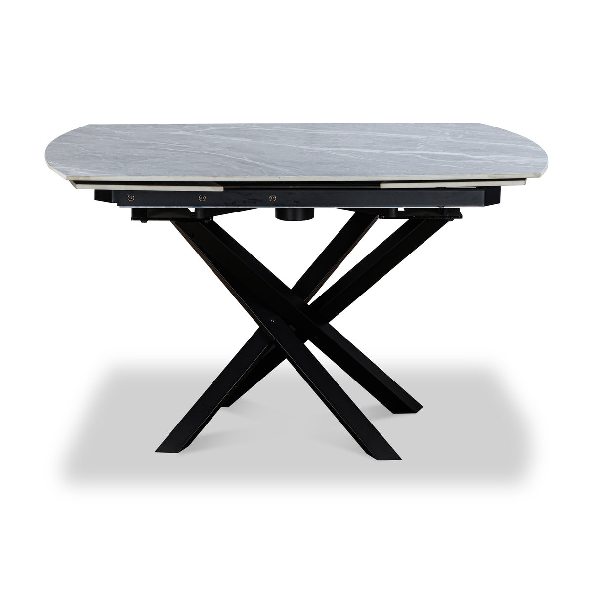 Falcon 120 180cm Ext Dining Table Grey Matt from Roseland Furniture