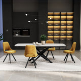 Falcon 120 180cm Ext Dining Table Grey Matt from Roseland Furniture