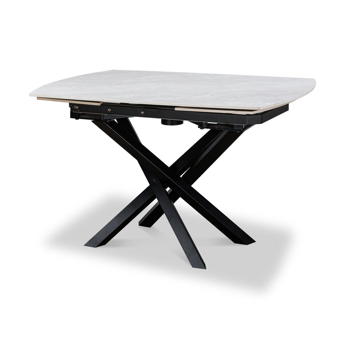 Falcon 120 180cm Ext Dining Table Grey Gloss from Roseland Furniture