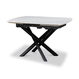Falcon 120 180cm Ext Dining Table Grey Gloss from Roseland Furniture