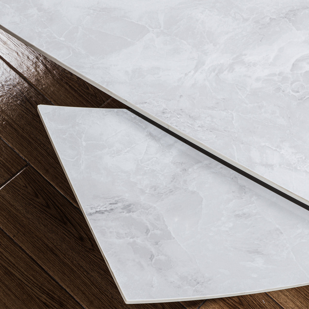 Falcon 120 180cm Ext Dining Table Grey Gloss from Roseland Furniture