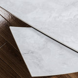 Falcon 120 180cm Ext Dining Table Grey Gloss from Roseland Furniture