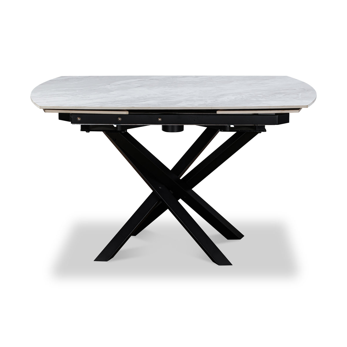 Falcon 120 180cm Ext Dining Table Grey Gloss from Roseland Furniture