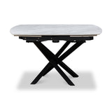 Falcon 120 180cm Ext Dining Table Grey Gloss from Roseland Furniture
