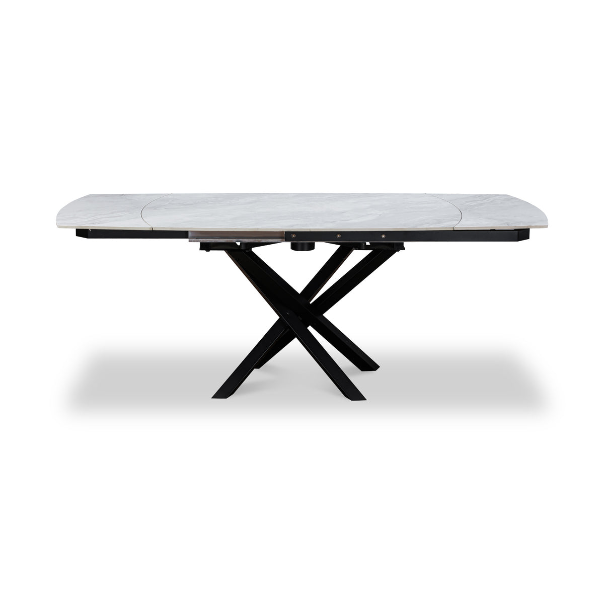 Falcon 120 180cm Ext Dining Table Grey Gloss from Roseland Furniture