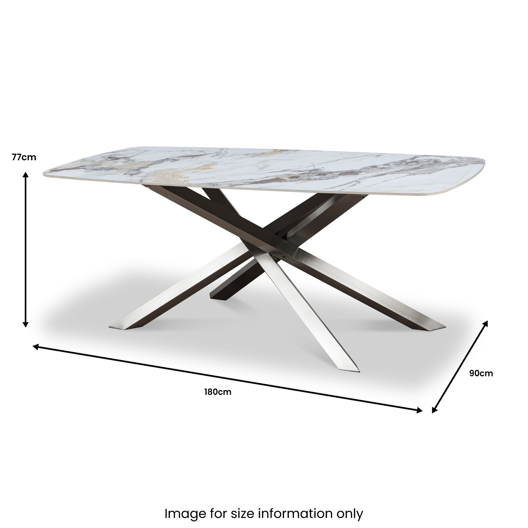 Stamford Ceramic Dining Table from Roseland Furniture