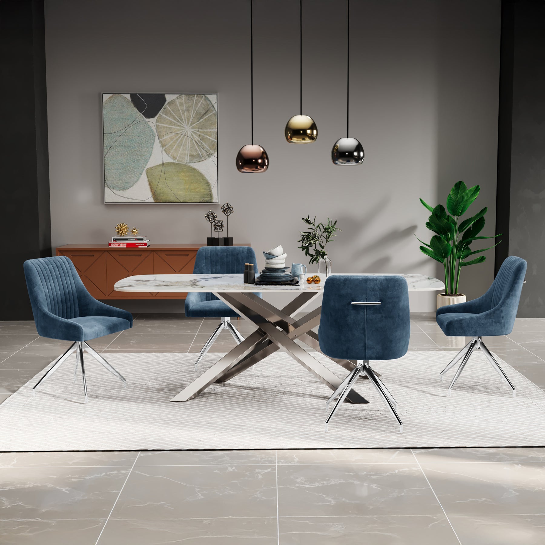 Stamford Ceramic Dining Table from Roseland Furniture