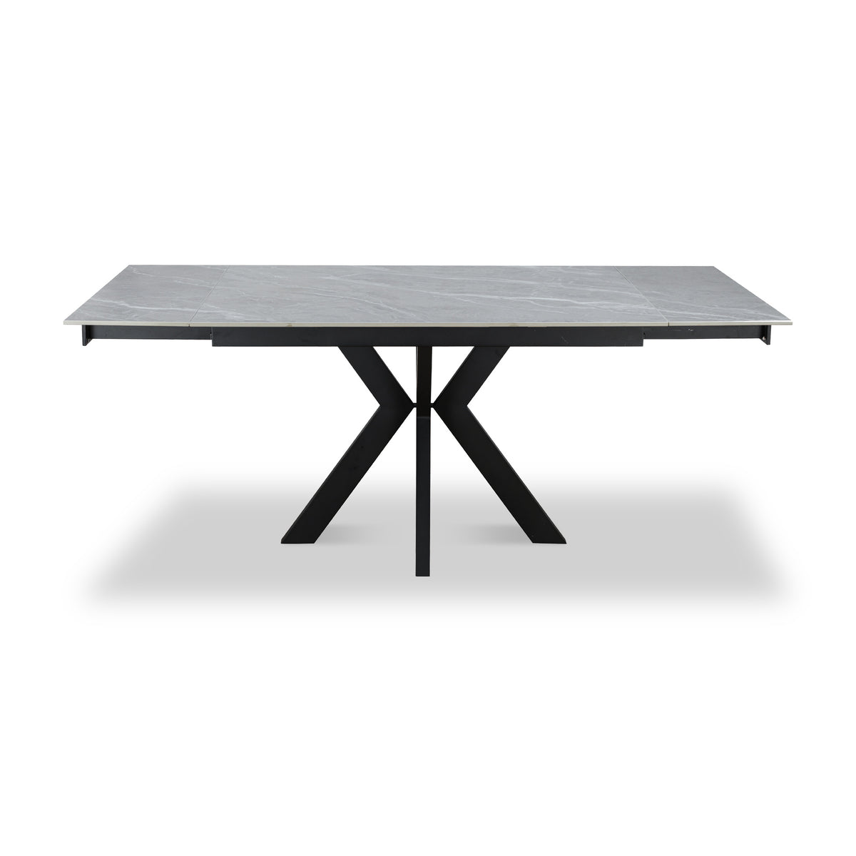 Boyston 120 180cm Ext Dining Table Grey Matt from Roseland Furniture
