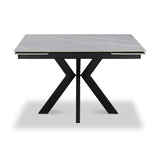 Boyston 120 180cm Ext Dining Table Grey Matt from Roseland Furniture