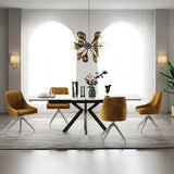 Boyston 120 180cm Ext Dining Table Grey Gloss from Roseland Furniture