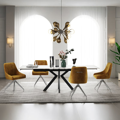 Boyston Ceramic 120-180cm Extending Dining Table