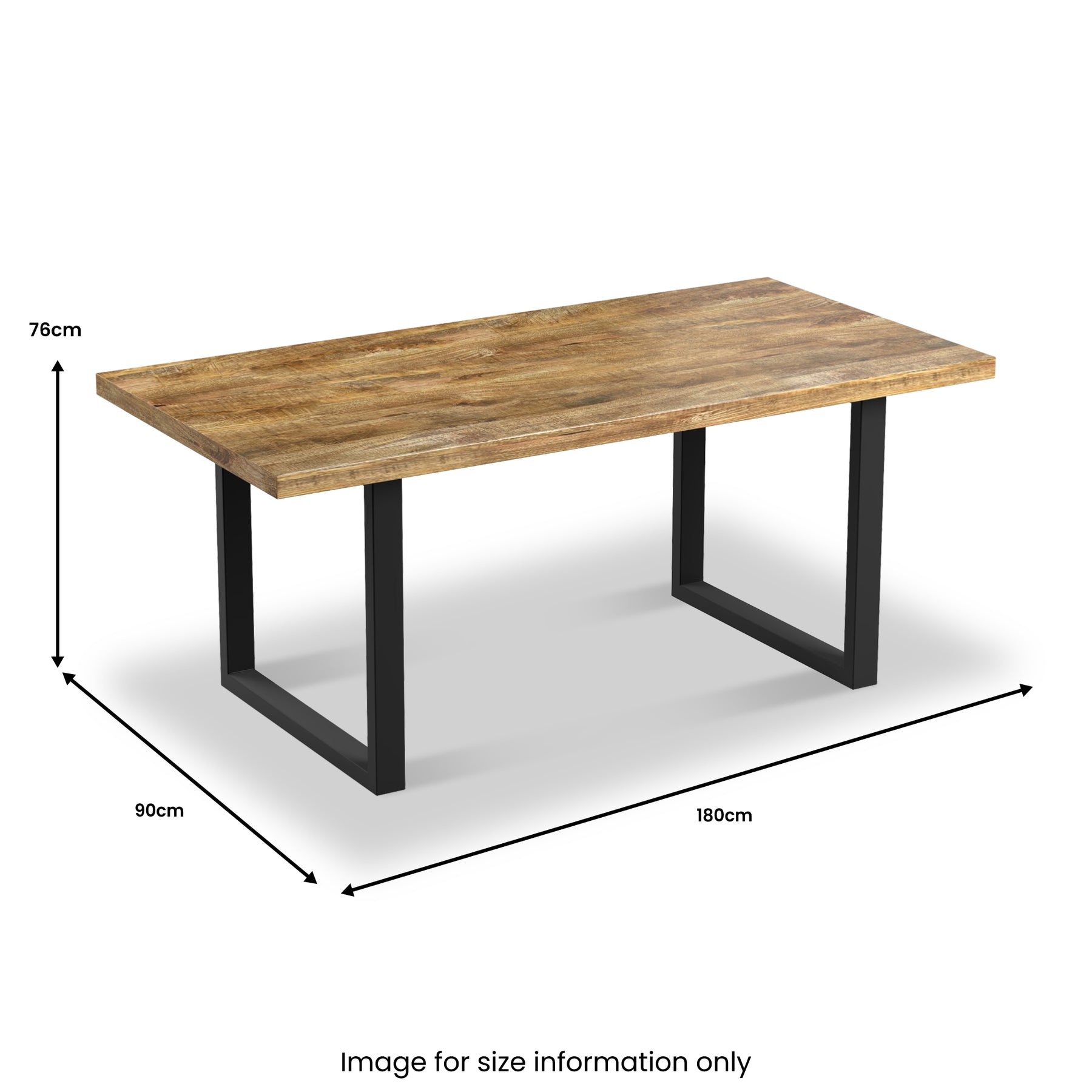 Abel Mango Wood Dining Table 180cm from Roseland Furniture