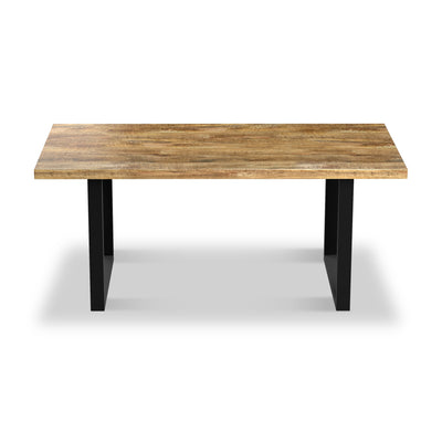 Abel 225cm Mango Wood Dining Table with U Leg