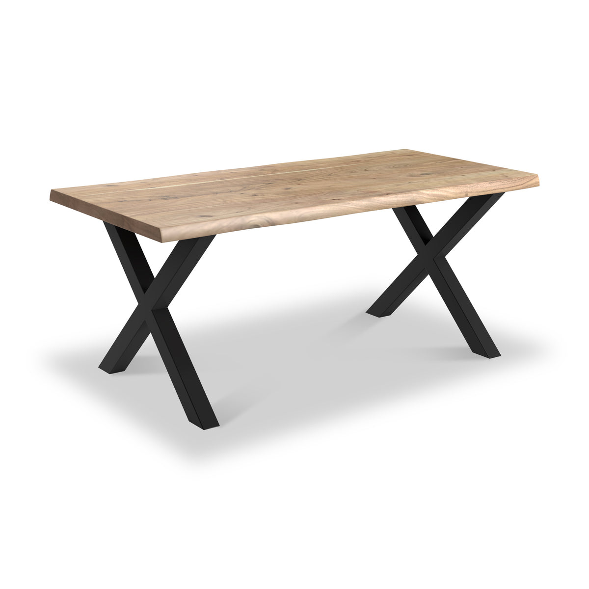 Petra Acacia 180cm Dining Table X Leg from Roseland Furniture