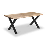 Petra Acacia 180cm Dining Table X Leg from Roseland Furniture