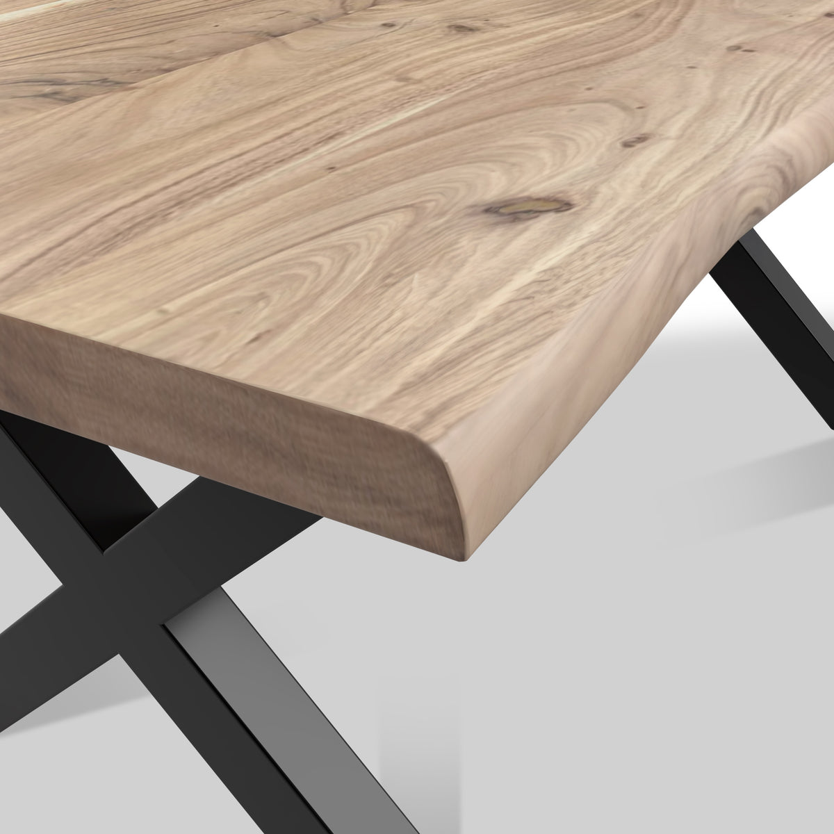 Petra Acacia 180cm Dining Table X Leg from Roseland Furniture