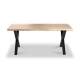 Petra Acacia 180cm Dining Table X Leg from Roseland Furniture