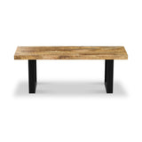 Abel Mango Wood Dining Bench U Leg from Roseland Furniture