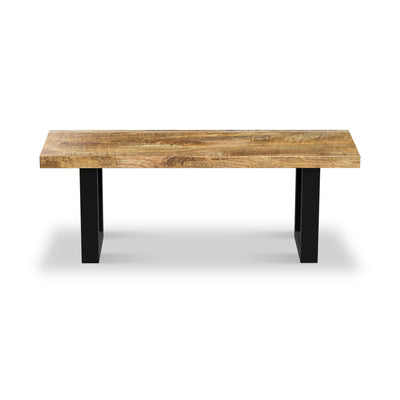 Abel Mango Wood Dining Bench with U Leg