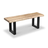 Zahra Acacia 180cm Dining Bench U Leg from Roseland Furniture