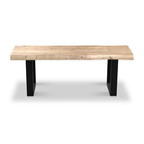 Zahra Acacia 180cm Dining Bench U Leg from Roseland Furniture