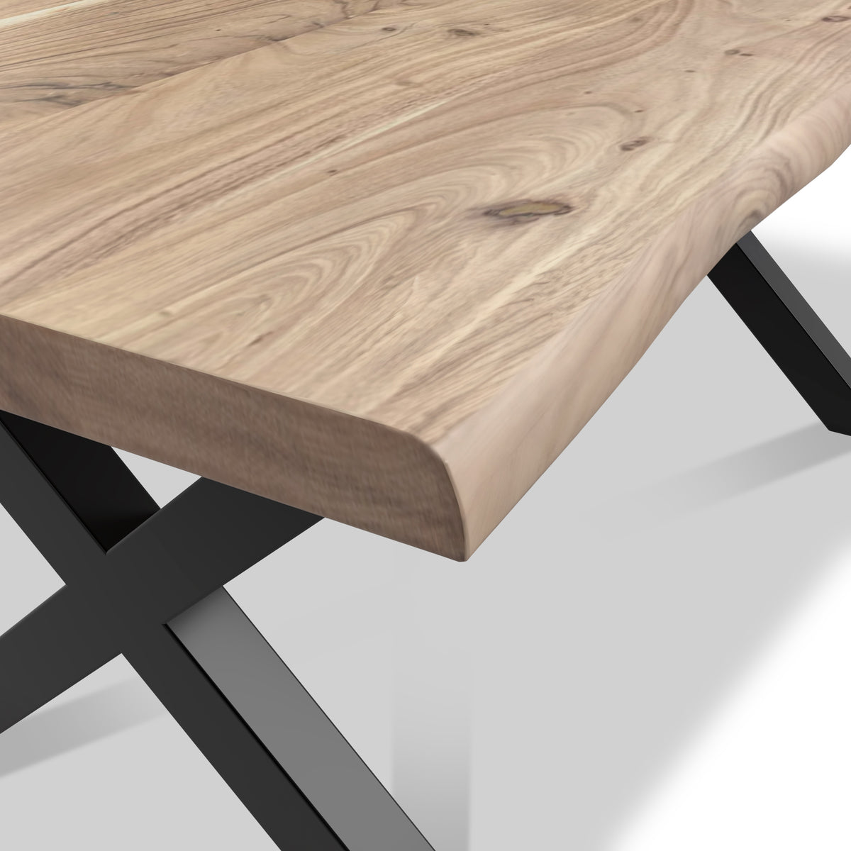 Petra Acacia 180cm Dining Bench X Leg from Roseland Furniture