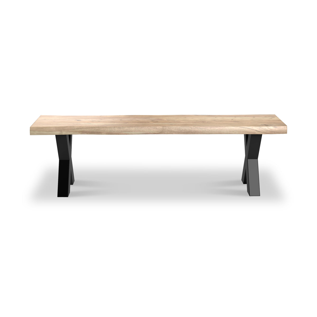 Petra Acacia 180cm Dining Bench X Leg from Roseland Furniture