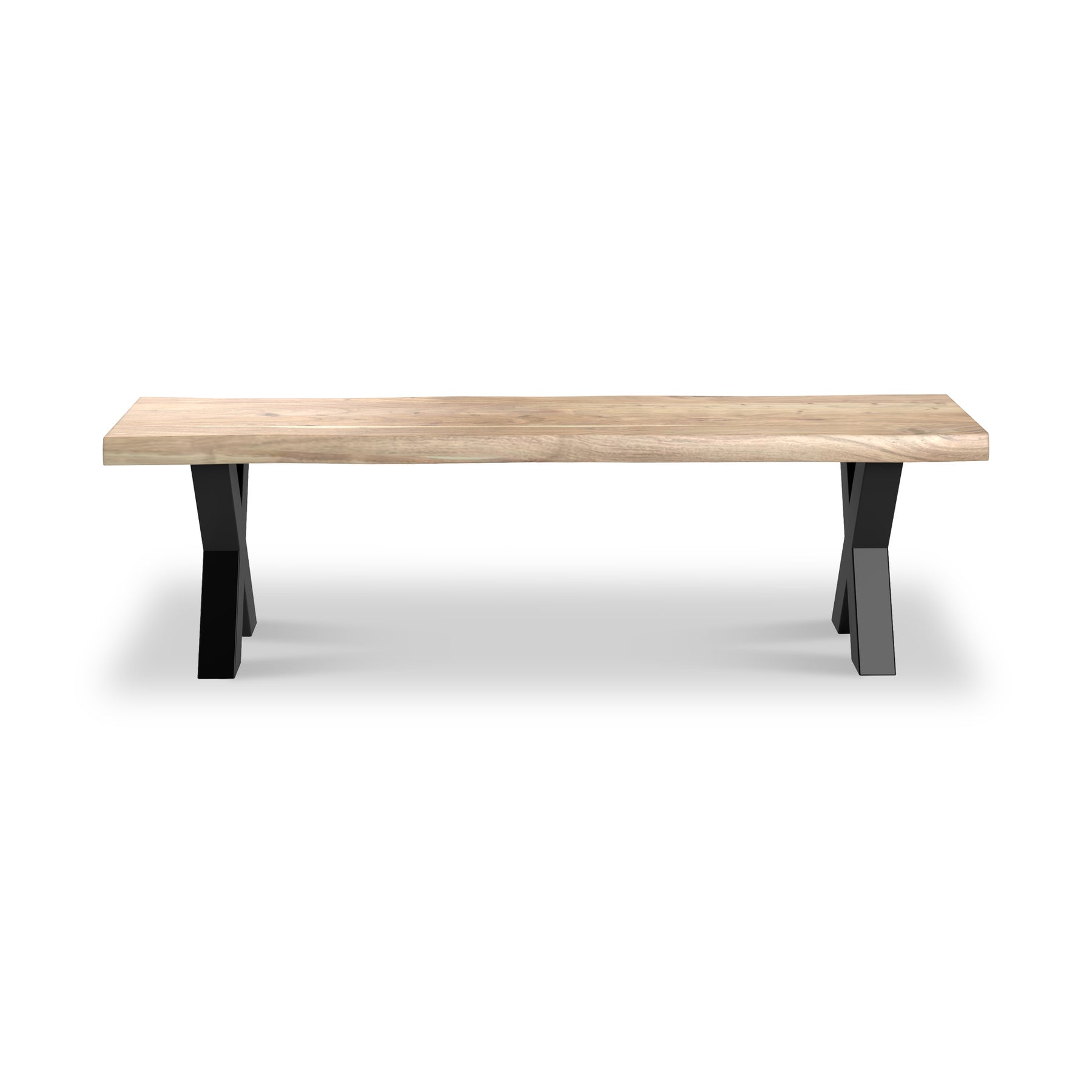 Petra Acacia 180cm Dining Bench X Leg from Roseland Furniture