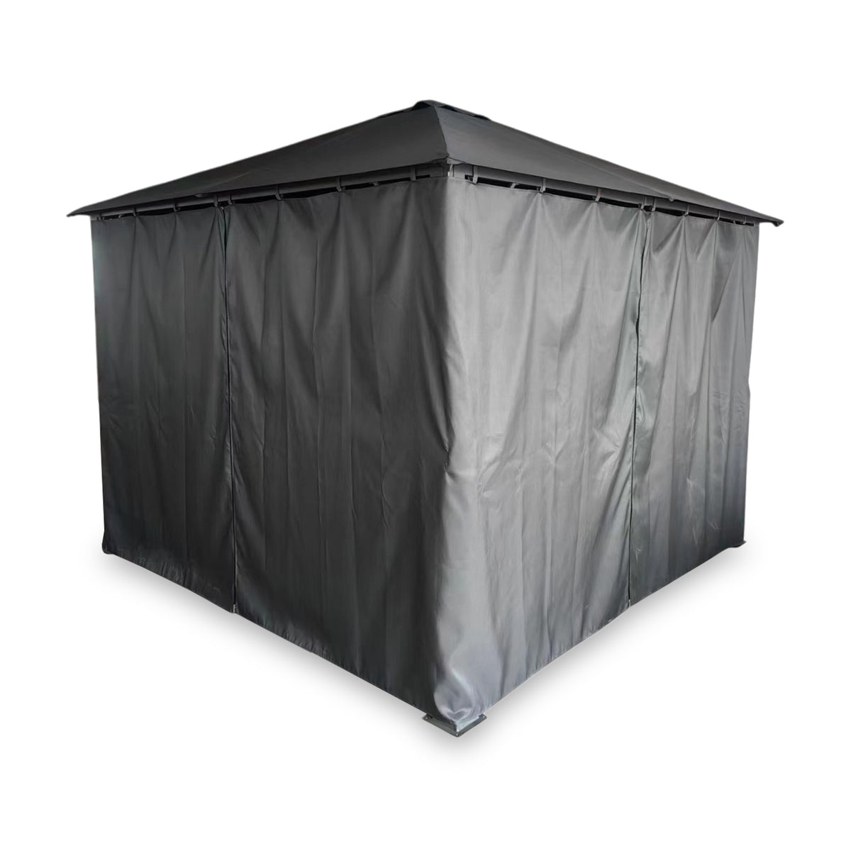 Titan 2.5m x 2.5m Galvanised Steel Gazebo Grey from Roseland Furniture