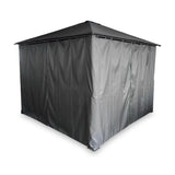 Titan 2.5m x 2.5m Galvanised Steel Gazebo Grey from Roseland Furniture