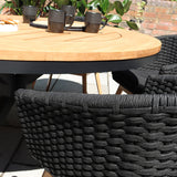 FSC 1 Tuscany 120cm Round Table w 4 ENight Chairs Close1 from Roseland Furniture