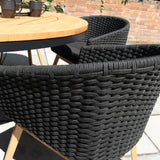 FSC 1 Tuscany 150cm Round Table w 6 Eden Night Chairs from Roseland Furniture