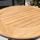 FSC 1 Tuscany 150cm Round Table w 6 Eden Night Chairs from Roseland Furniture