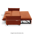 Thalia 2 Seater Burnt Orange Pop Up Sofa Bed Dimensions by Roseland Furniture