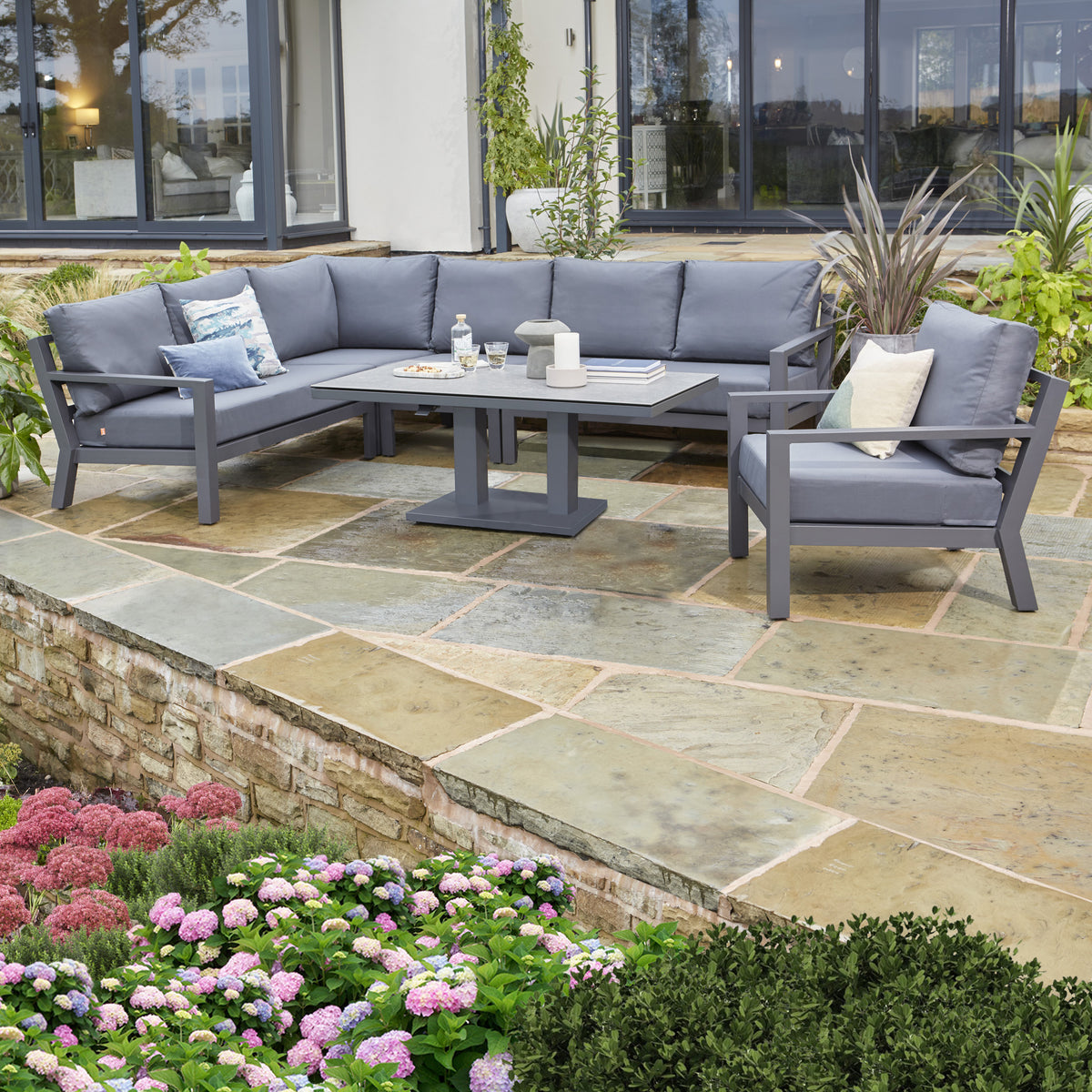 LIFE Timber Corner Sofa Set from Roseland Furniture