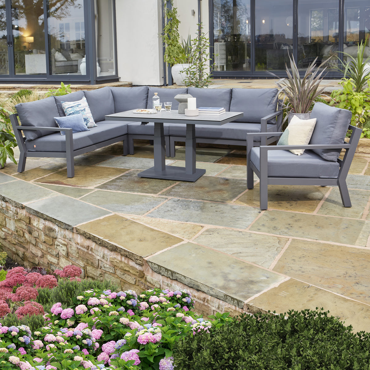 LIFE Timber Corner Sofa Set from Roseland Furniture