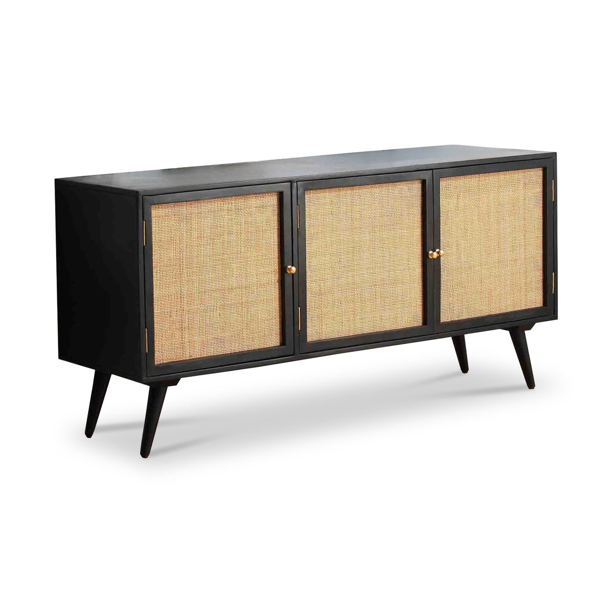 Venti Mango and Cane Large Sideboard from Roseland Furniture