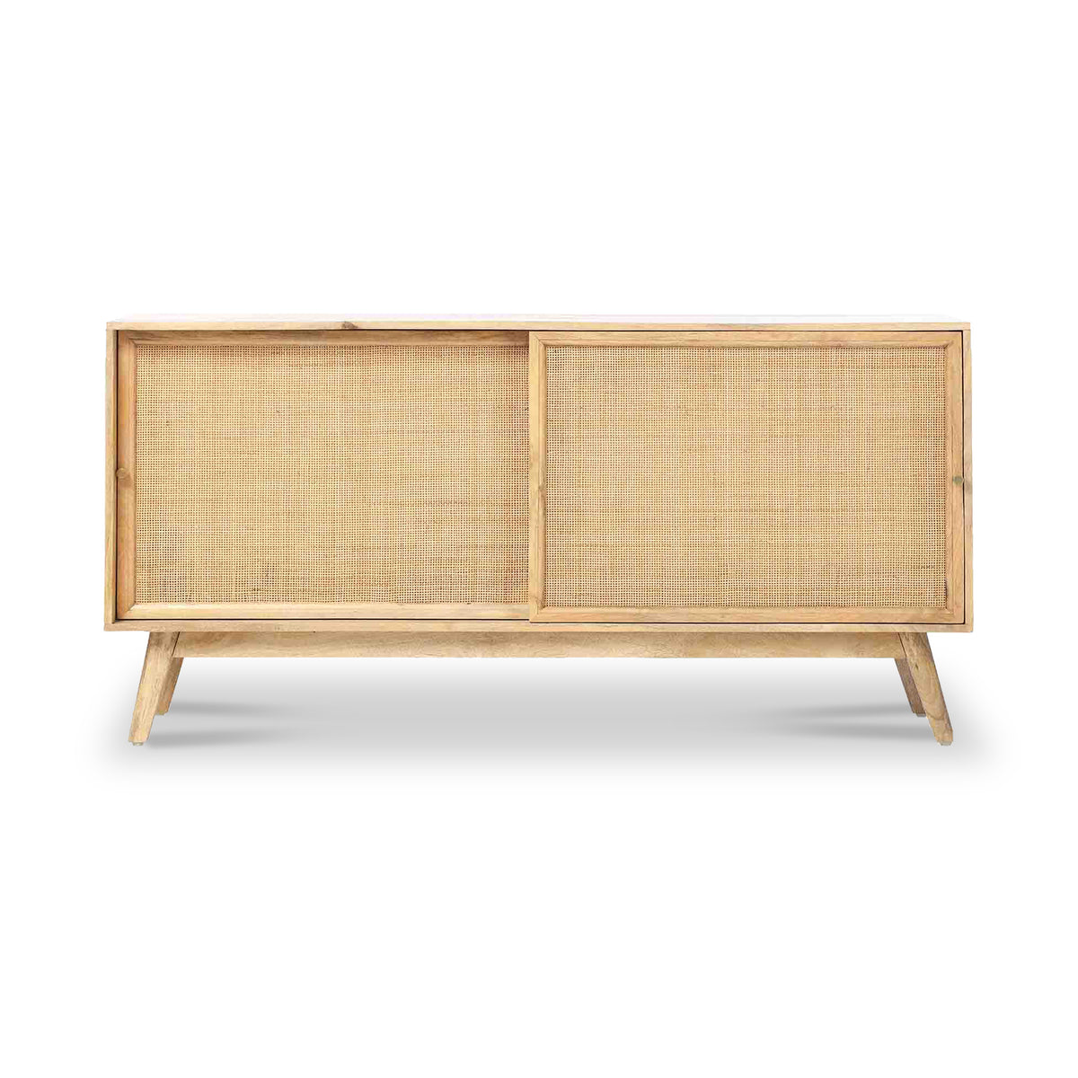 Venti Mango and Cane Large Sideboard with Sliding Doors from Roseland Furniture