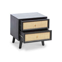 Venti Mango and Cane 2 Drawer Bedside from Roseland Furniture