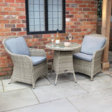 Wentworth 2 Seat Delux Rattan Bistro Set from Roseland Furniture