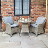 Wentworth 2 Seat Delux Rattan Bistro Set from Roseland Furniture
