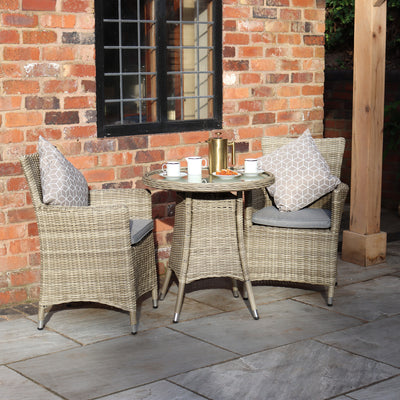 Wentworth 2 Seat Rattan Bistro Set
