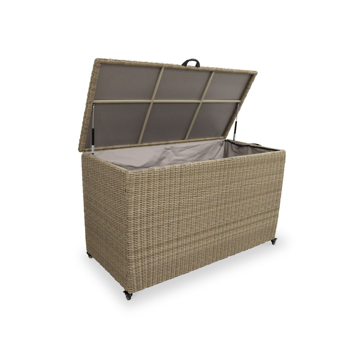 Wentworth 826L Rattan Garden Storage Box with Gas Lift from Roseland Furniture