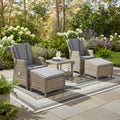 Wentworth Rattan Deluxe Reclining Chair Set from Roseland Furniture