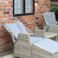 Wentworth Rattan Deluxe Reclining Chair Set